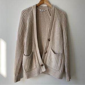 Madewell Khaki Knitted Cardigan Size S